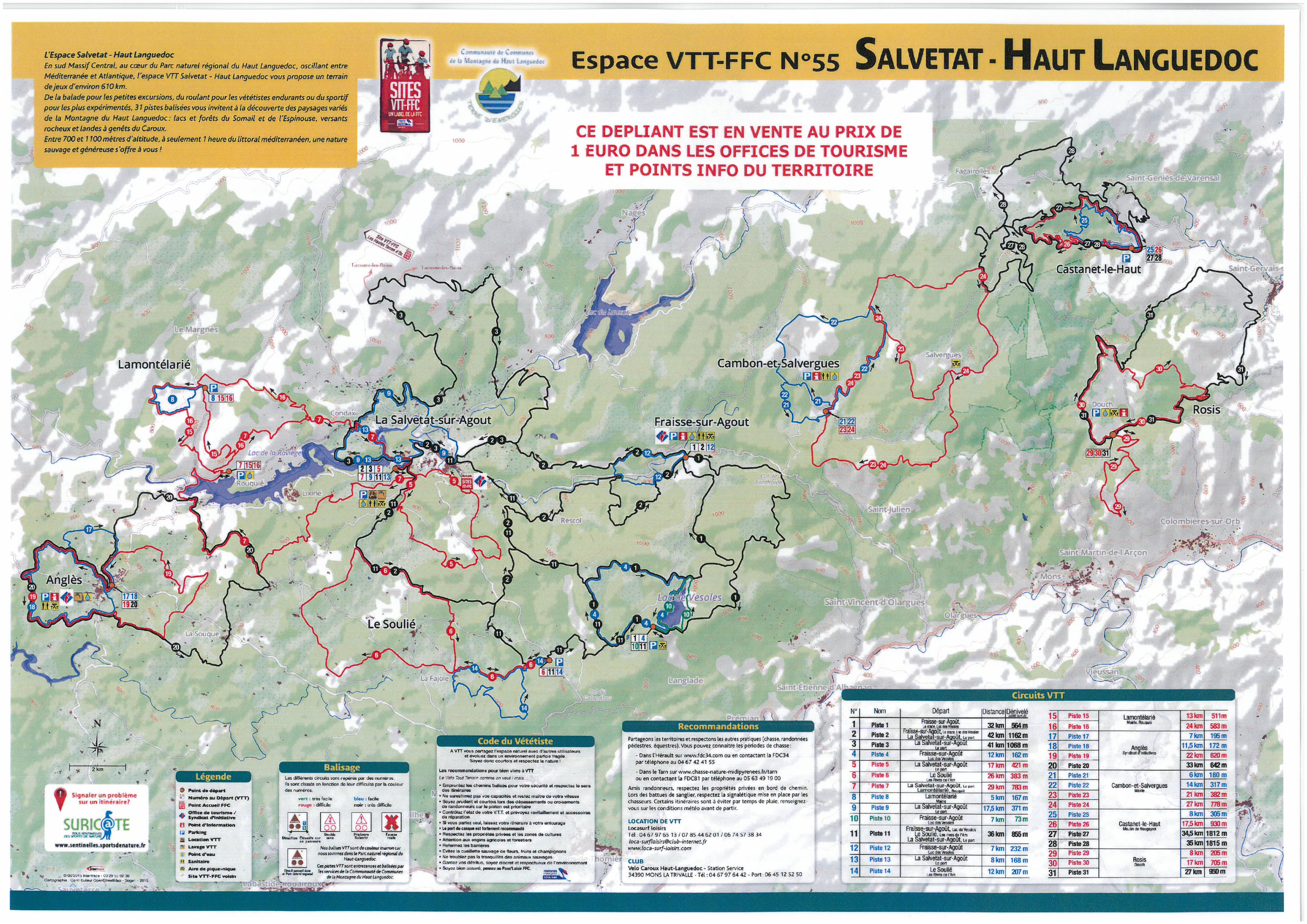 Carte VTT Salvetat Haut Languedoc (1)